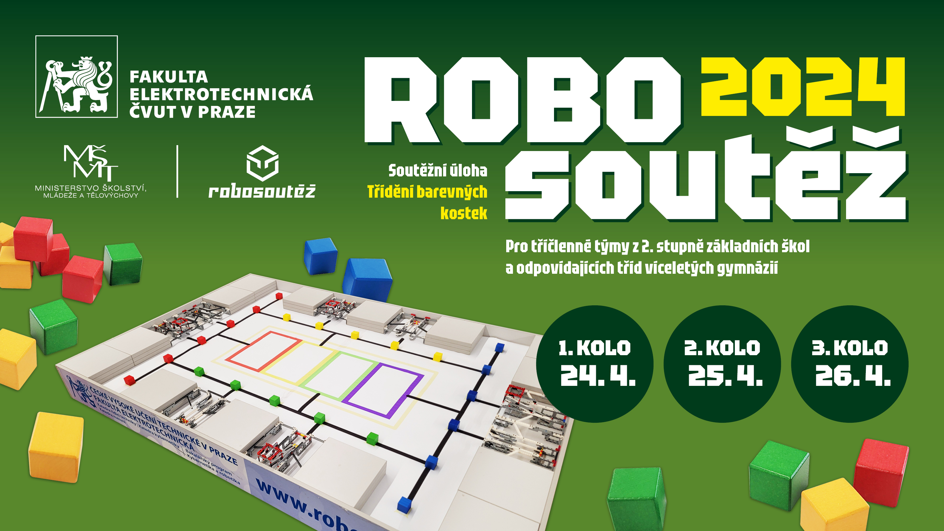 Plakát ROBOSOUTĚŽ PRO ZŠ 2024